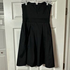 White House Black Market Strapless Taffeta Cocktail Dress